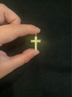 14k gold pendant cross
