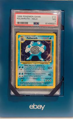 Pokemon 1999 Base Set Poliwrath #13 PSA 7