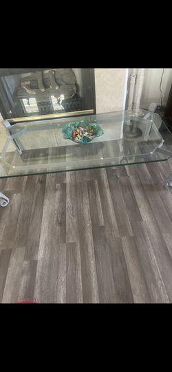 Vintage Glass Coffee Table