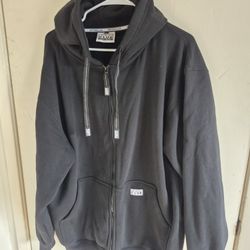 PRO CLUB MEN'S HEAVYWEIGHT FULL ZIP FLEECE HOODLE ( TOTAL 2 PC ) SIZE XL