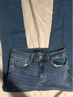 Medium Wash Blue Denim Jeans Bootcut