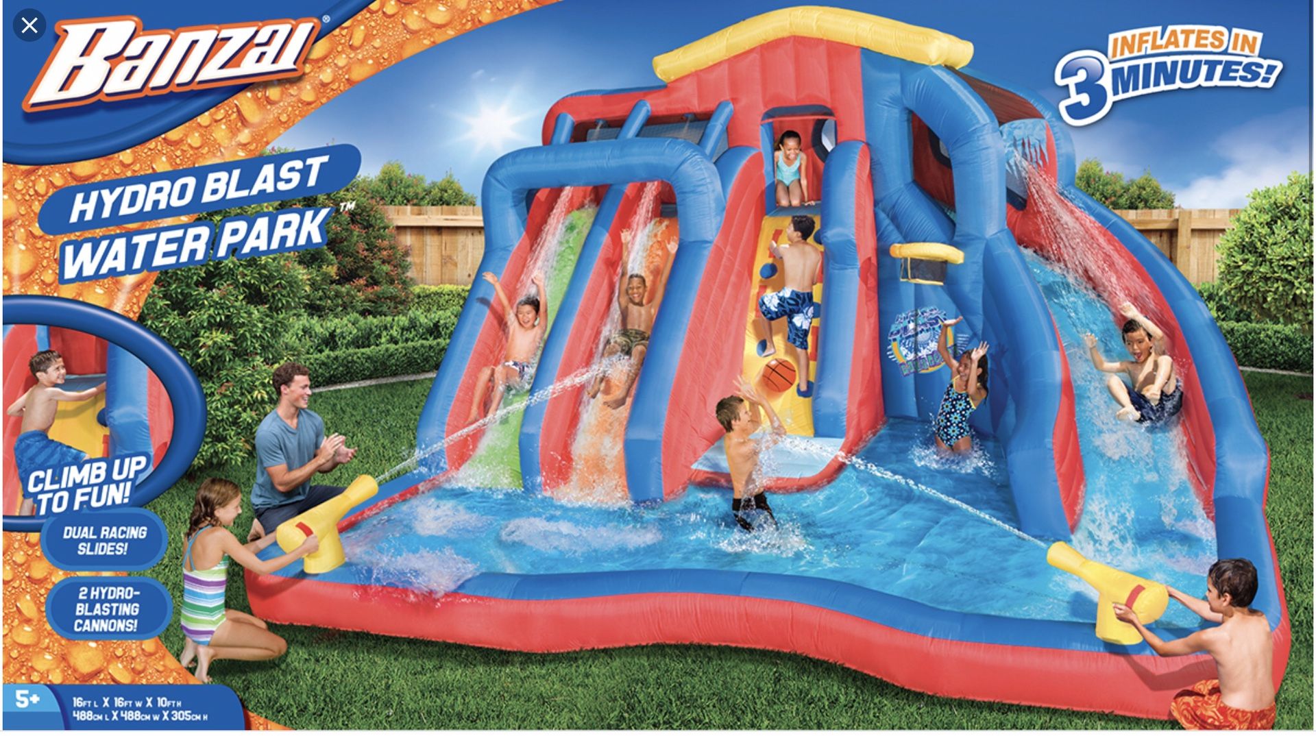 Bounce House Hydroblast Water Park Hydro Blast Banzai Water