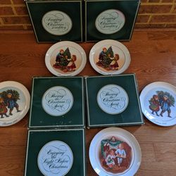 Avon Christmas Memory Collector Plates