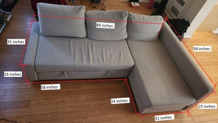 Pull-out Sleeper Sectional Sofa