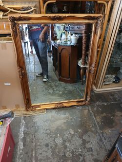 vintage-style wall mirror