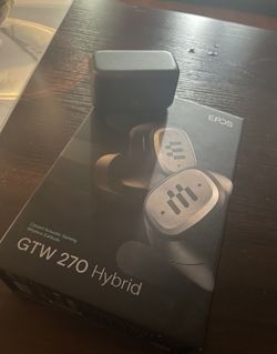 EPOS GTW 270 Hybrid Wireless Gaming Earbuds, Bluetooth & USB-C Dongle, Noise Reducing Closed Design, Dual Mics, Ergonomic Fit, IPX 5 Water Resistant, 