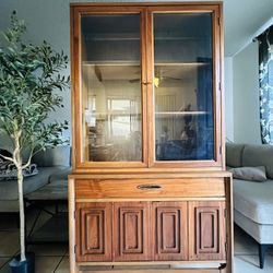 Mid Century China Hutch By Broyhill