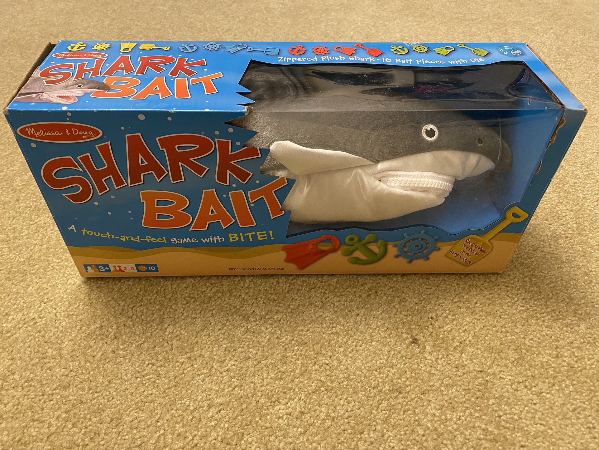 Shark Bait “Board Game” For Kids By Melissa & Doug (has all pieces)