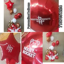 Rockets balloon bouquet