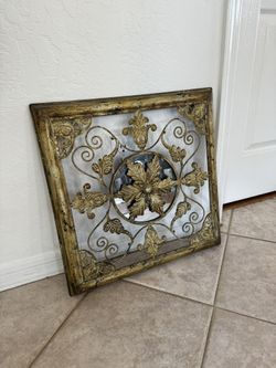 Wall Decor Ornate Wrought Iron Mirror