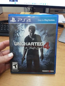 Uncharted 4 A Thief's End Sony PlayStation 4 PS4 Video Game