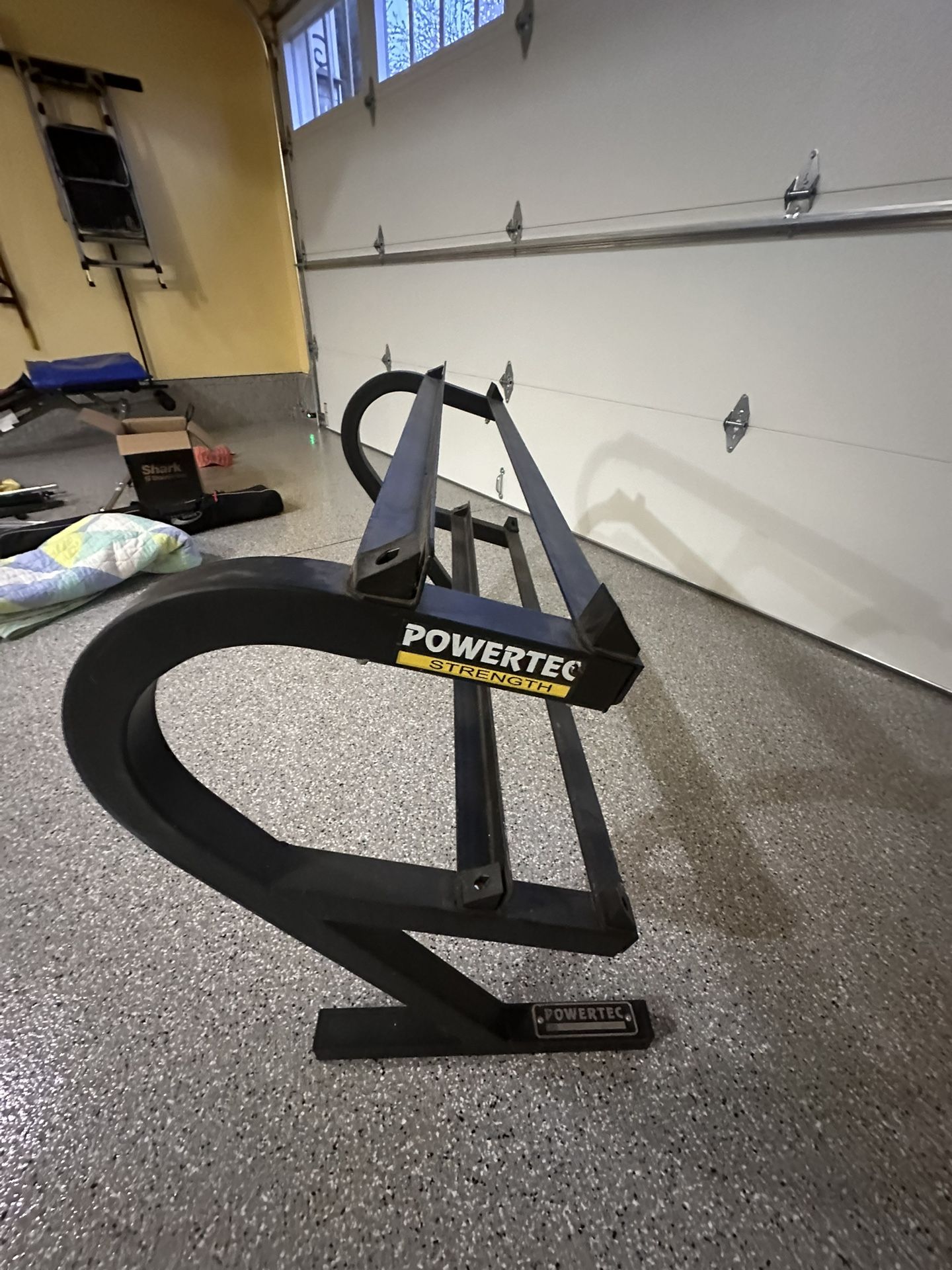 Power Tec Weight Rack + Weights 100$