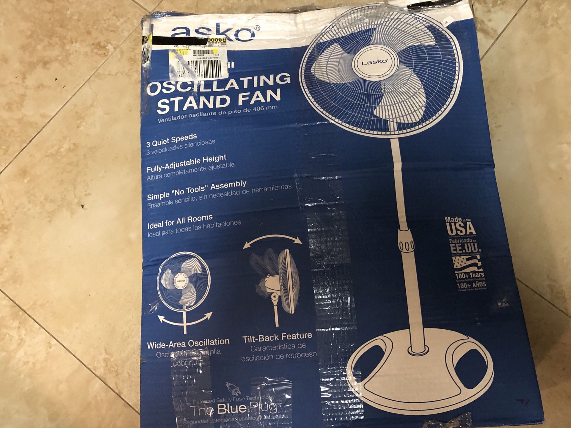 16 inch Oscillating Stand Fan