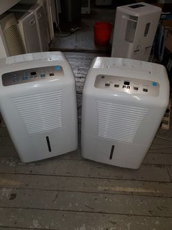Two 70 pint GE dehumidifiers in excellent working condition.