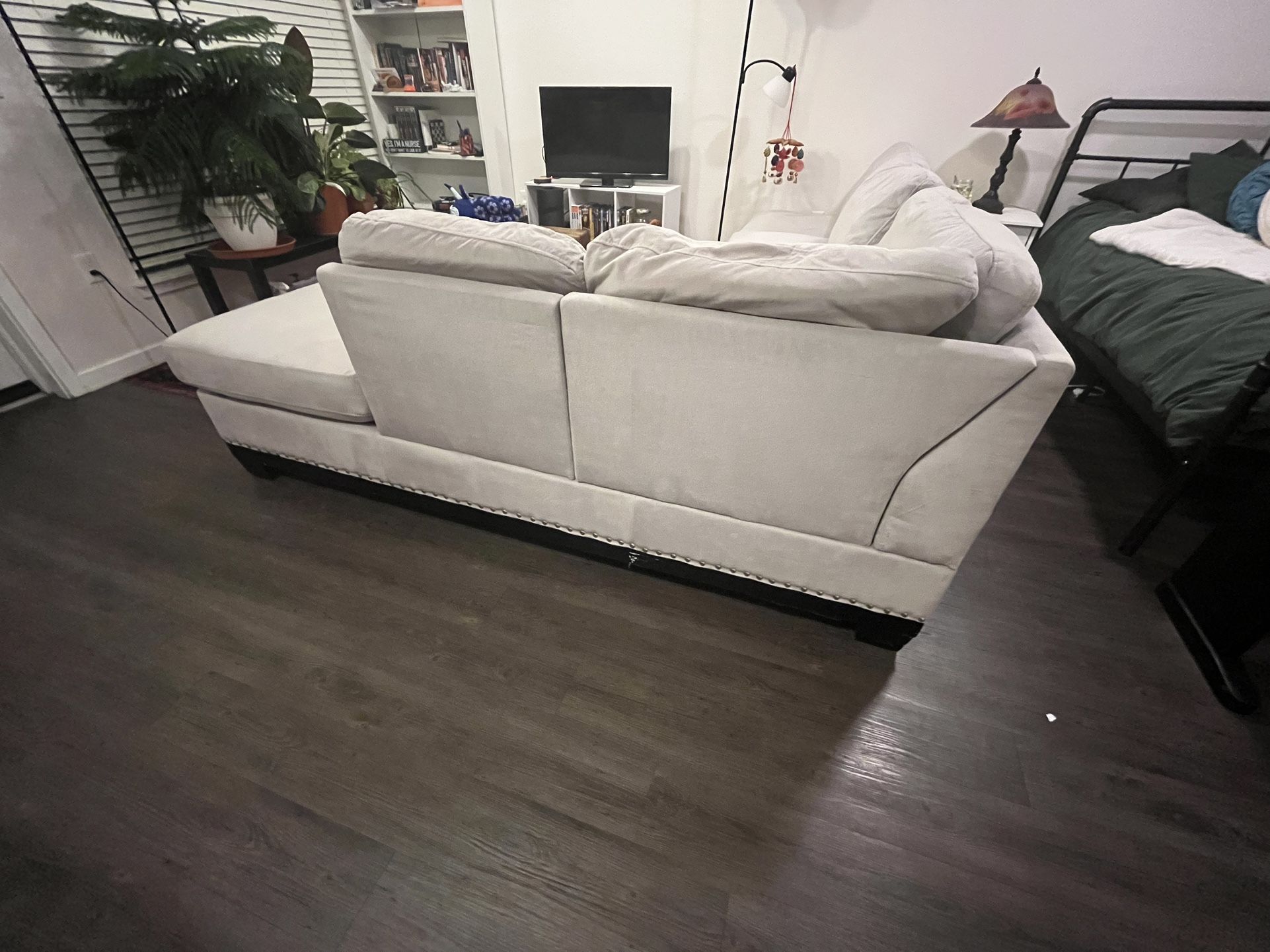 Rescued Price Grey L Couch