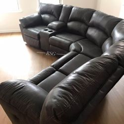 Color Options Reclining Sectional Couch With Console Fast Delivery ⭐$39 Down Payment with Financing ⭐ 90 Days same as cash