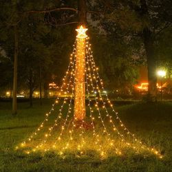 Sinhoon With 350 LED Lights, Star String Lights (Warm White Light) for Indoor/Outdoor, Party, Garden, Christmas, Wedding, Christmas Tree, Yard