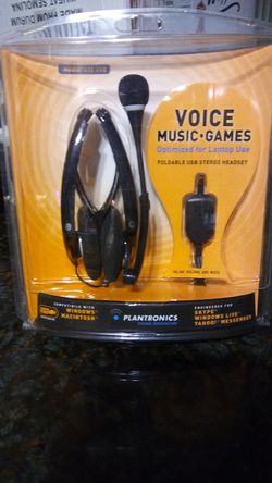 Plantronics Foldable USB Stereo Headset (Optimized for Laptop Use) (Audio 470 USB)