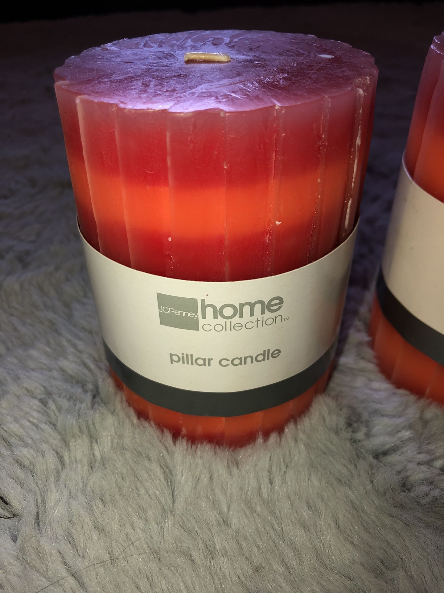 Set of 3 candles ombré