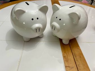 Piggy banks $5 for both