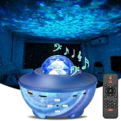 Star Night Light Galaxy Projector with Bluetooth Music Speaker & Remote Control