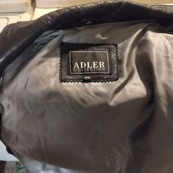 Women's black leather jacket size s