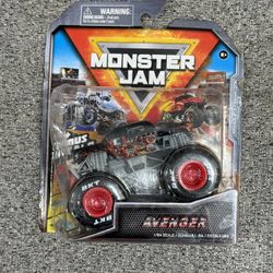 2021 Spin Master Monster Jam Avenger 1/64 scale Series 23 Black Sealed