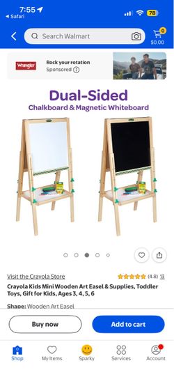 Crayola Kids Mini Wooden Art Easel