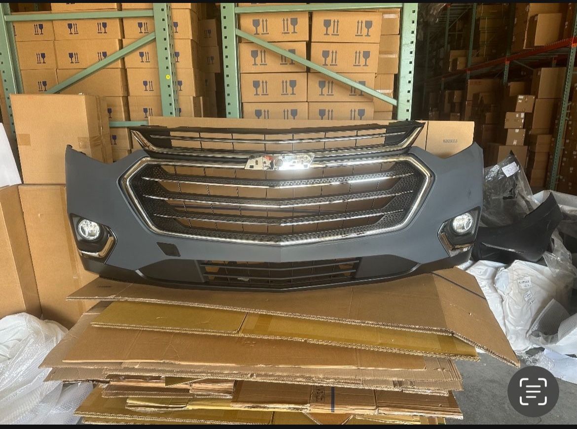 thumbnail image 2 of Complete Front Bumper Assembly For 2018-2021 Chevy Traverse – Black Primed Plastic 2 of 5