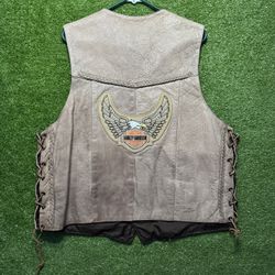 Harley Davidson Bikers Vest with Rhinestones XXL