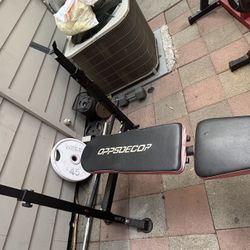 Bench Press And Bar 