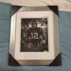 TOM BRADY SIGNED AUTO 8x10 PHOTO FRAMED TRI-STAR COA 100% LEGIT