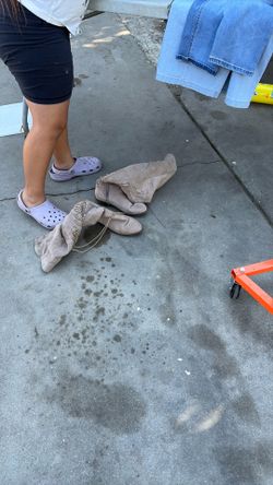 Clothes , tv ,boots  and misc items