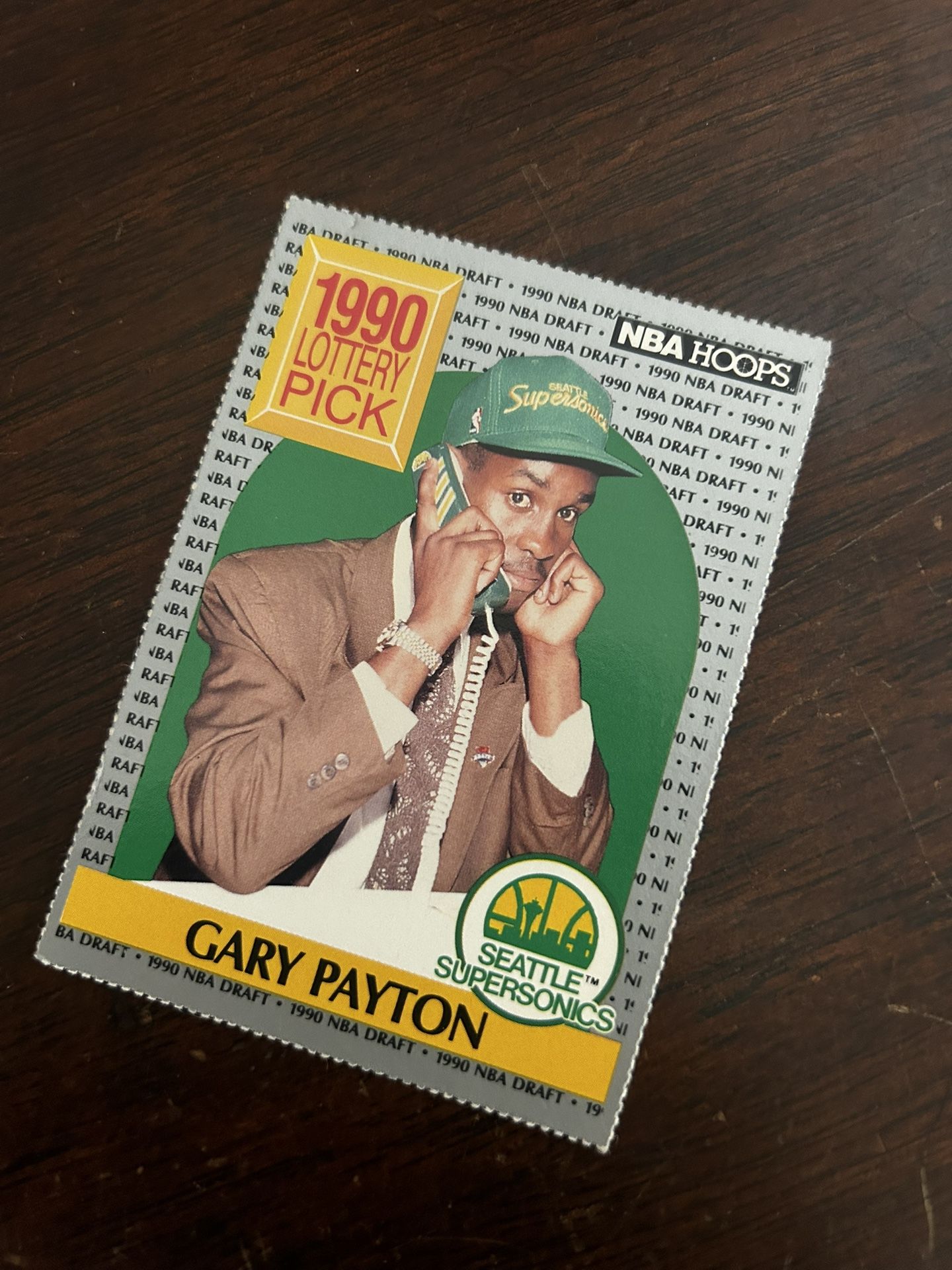 Gary Payton Lottery Pick Card