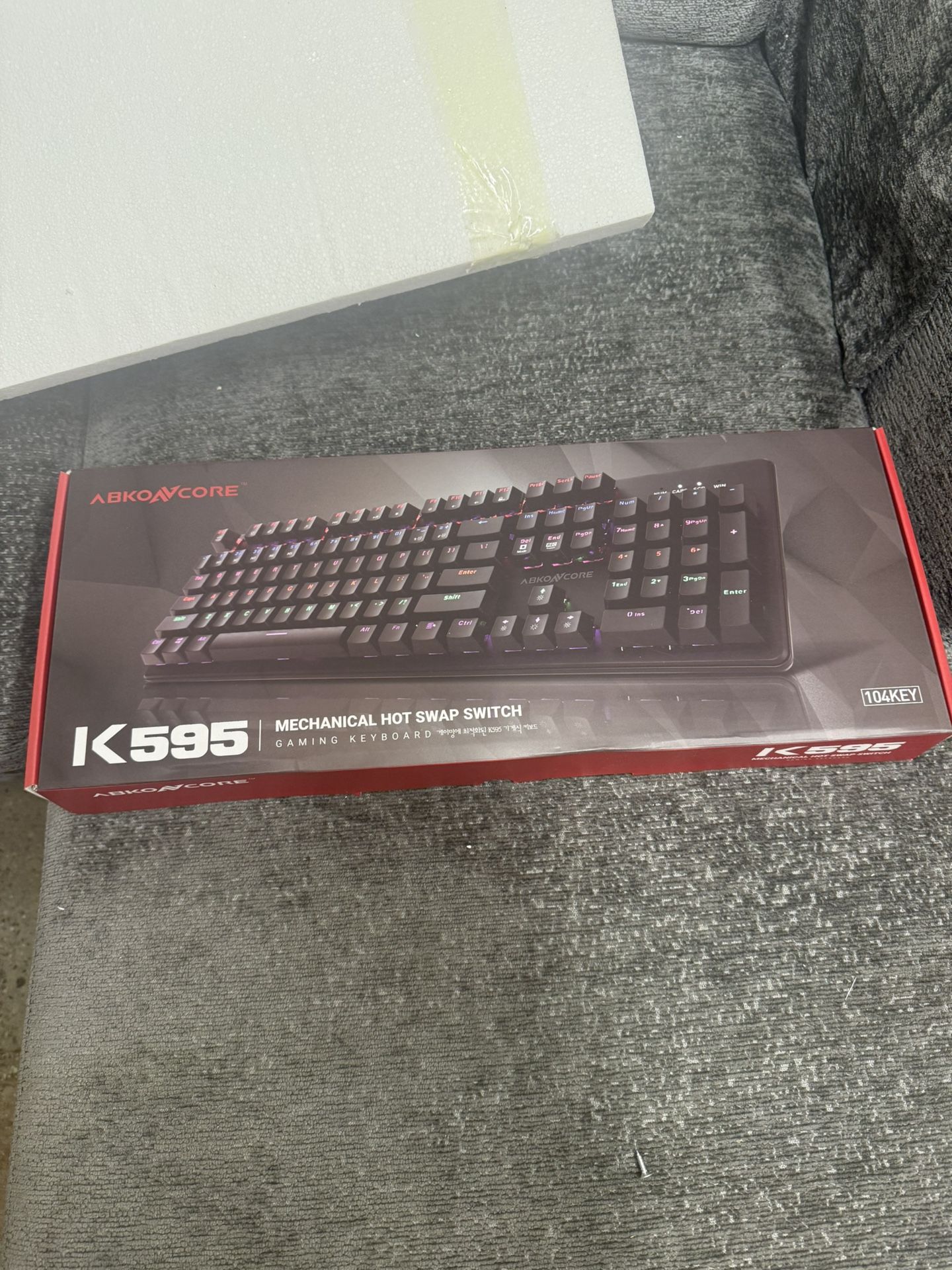 K595 Mechanical Hot Swap Switch Gaming Keyboard 