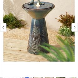Ceramic Led Birdbath