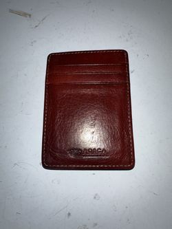 Bosca Leather Money Clip Wallet – Good Condition