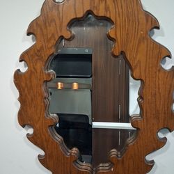 Wood mirror would be amazing to put antlers above