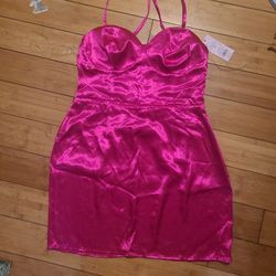 Magenta Corset Dress