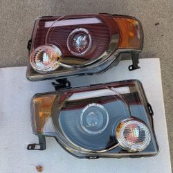 08-12 Ford Escape LED DRL Projector Headlights Luces Focos Micas Faros Faroles Headlamps 