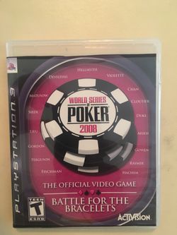 Sony PlayStation ps3 World Series of poker