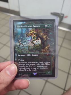 1x Ancient Bronze Dragon MTG Secret Lair DND Shadowheart NM