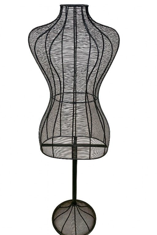 wire dress form mannequin or wire mannequin torso.