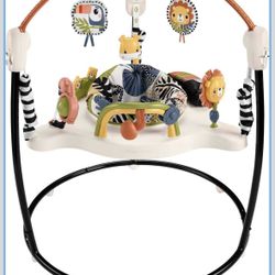 Fisher-Price Baby Bouncer Palm Paradise Jumperoo Activity Center with Music Lights Sounds and Developmental Toys​