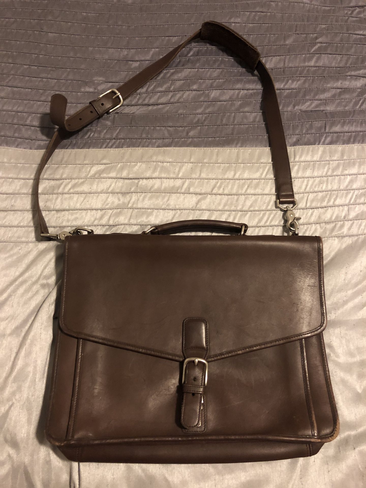 Coach Brown Leather Messenger Bag