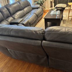 Leather Sectional 