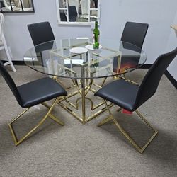 Round Glass Top Table 54 Inches