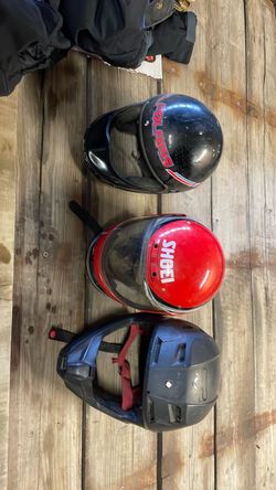 Lot of 3 Used Riding Helmets