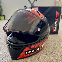 Suomy S1-XR GP Bagnaia Motorcycle Helmet Size Medium w/Light Smoke Visor Pinlock