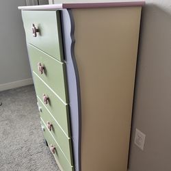 Ashley's Design Chest Dresser & Matching cabinet shelf